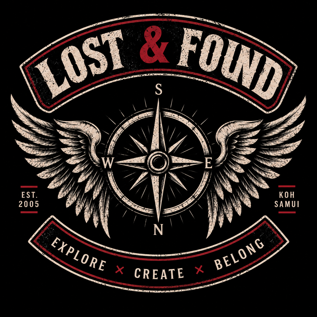 Lost & Found Lifestyle compass mark